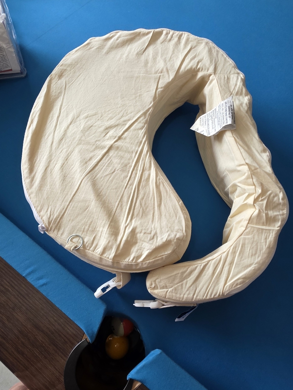 Cream Nursing Support Pillow - Soft Maternity and Feeding Pillow